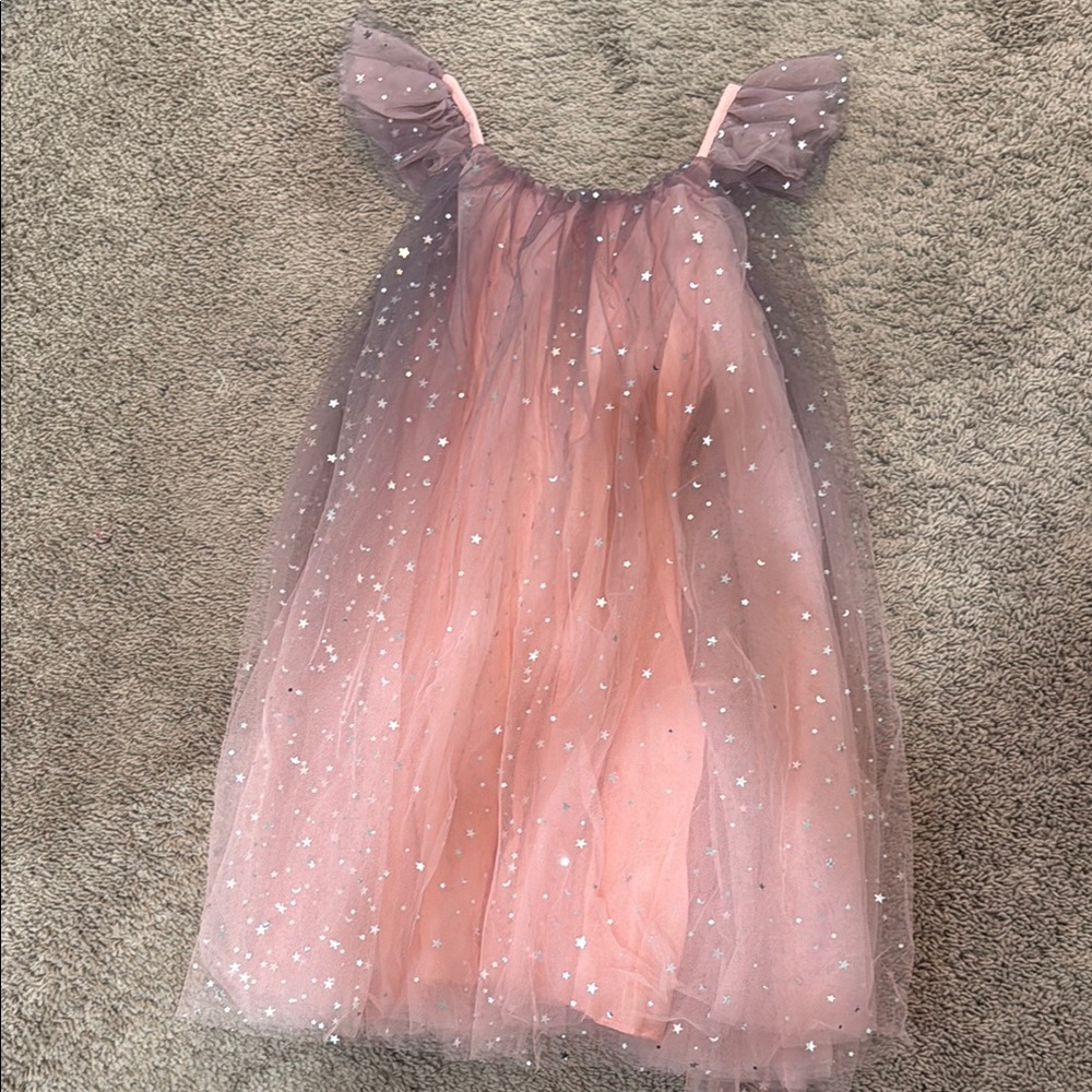 Elegant Pink and Purple Kids Formal Dress